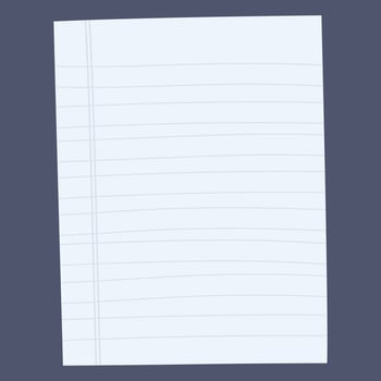 A blank lined notebook page, suitable for writing notes or ideas. vector