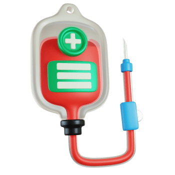 blood bag 3d icon illustration png