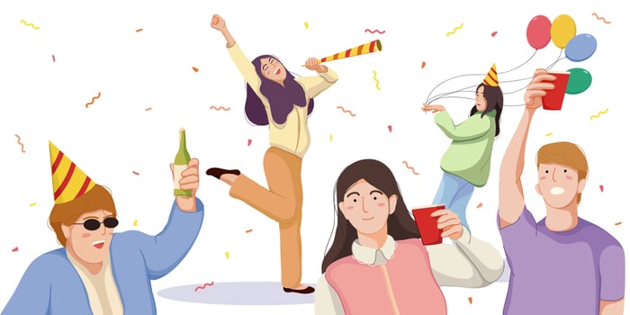 New Years Party vector