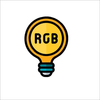 Rgb logo design vector