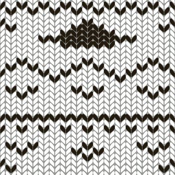 knitting seamless pattern doodle hand drawn illustration vector
