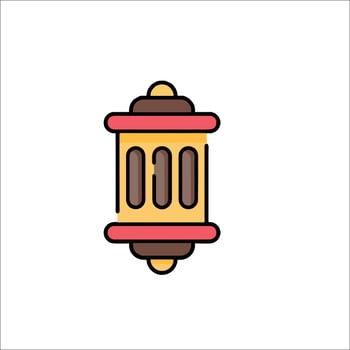 A chinese lantern icon on a white background vector