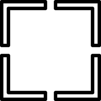 A square with two black lines on it vector