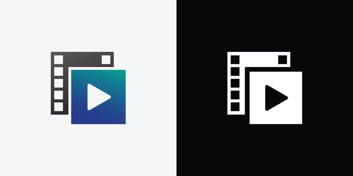 Two different logos for and film vector
