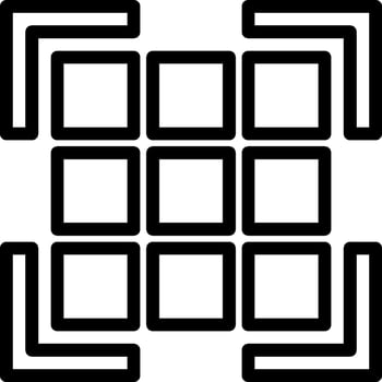 A square with squares inside it vector