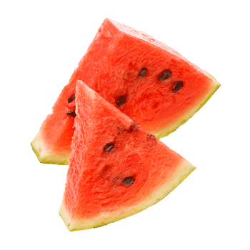Sliced ripe watermelon png