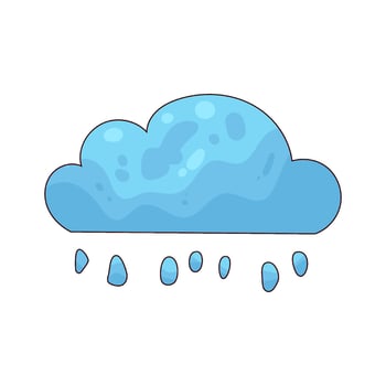 Illustration of rain vector