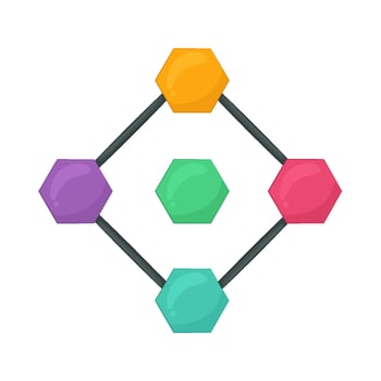 Illustration of network vector