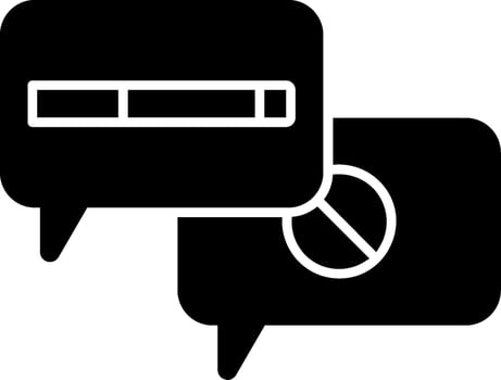Counseling Glyph Icon vector