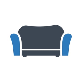 Sofa icon. Armchair, Furniture icon vector
