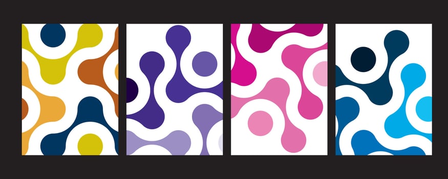 Modern Color Gradient Texture Collection vector