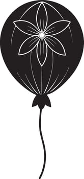 a black and white illustration of a flower vector