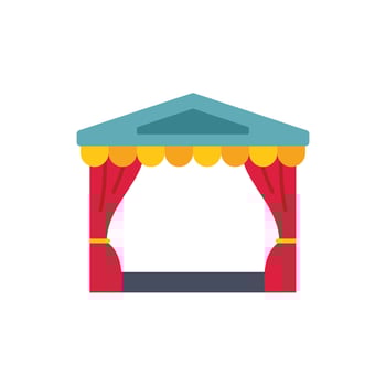 Illustration of a street food stall waiting for customers vector