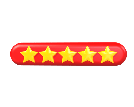 Stars review feedback label 3d rate social 5 star sign png