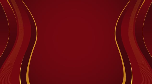 Abstract Luxury Red and Gold Waves Background. Elegant Gold Lines Background. For Luxury Banner Background vector