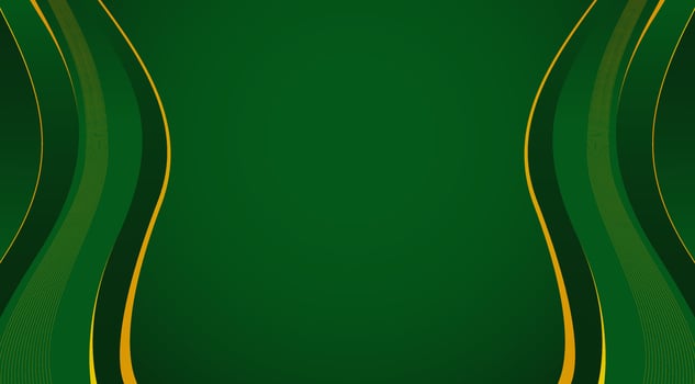 Abstract Luxury Green and Gold Waves Background. For Luxury Banner Background vector
