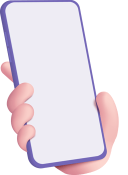 3D mobile phone with empty screen for mockup mobile. showcase 3d display with device smartphone png