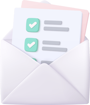 3d mail envelope icon with notification new message png