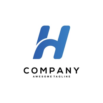 Stylish H letter logo for a professional look vector