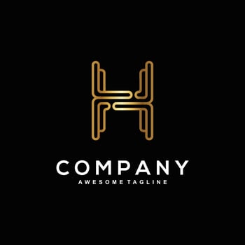 Letter H logo design for your business vector