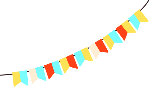bunting digital drawing png