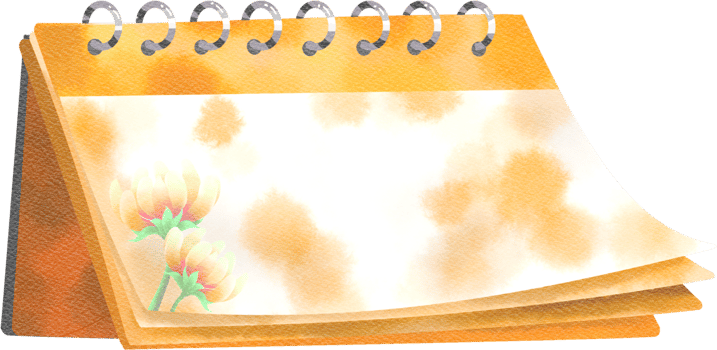 calendar love watercolor drawing png