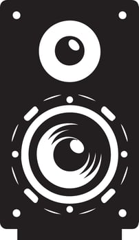A speaker box silhouette art illustration vector