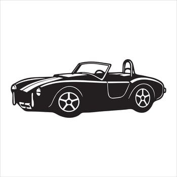 Classic Car Automobile Illustration with Iconic Details vector