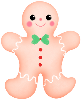 Cute Watercolor Christmas Gingerbread Illustration. Adorable Holiday Cookie Art for Festive Decor. Hand Drawn Gingerbread Man and Holiday Treats. png