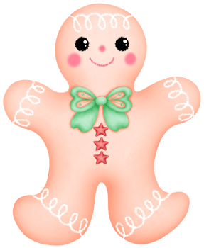 Whimsical Watercolor Gingerbread Cookie. Illustration Festive Christmas Gingerbread. png