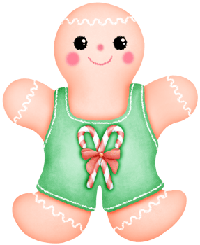 Cute Watercolor Christmas Gingerbread Illustration. Adorable Holiday Cookie Art for Festive Decor. png