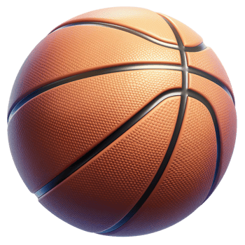 Basketball on a transparent background. png