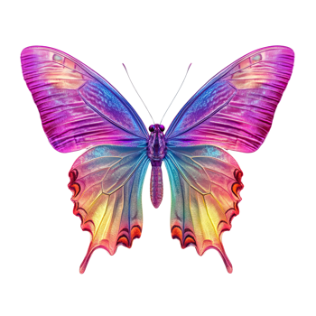 Butterfly on transparent background. png
