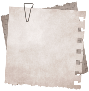 Paper Blank Note with Clip png
