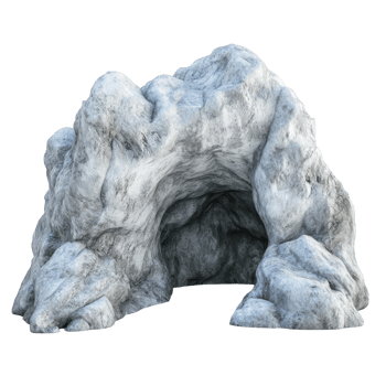 Stunning Cavern Landscape with Stalactites and Stalagmites for Natural Wonders Exploration on Transparent Background png