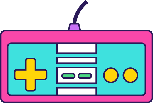 a videogame controller icon on a transparent background png