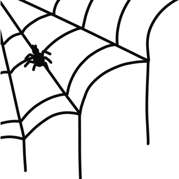 Spider web clipart for Halloween festival png