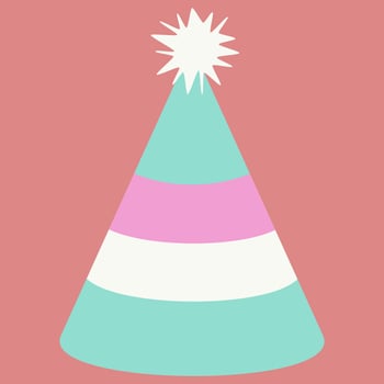 a party hat illustration vector