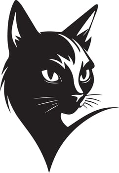 silhouette black cat icon design vector