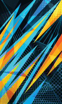 Modern wallpaper overlay abstract geometric shapes for sublimation jersey vector