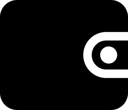 A black and white square with a white circle in the middle vector