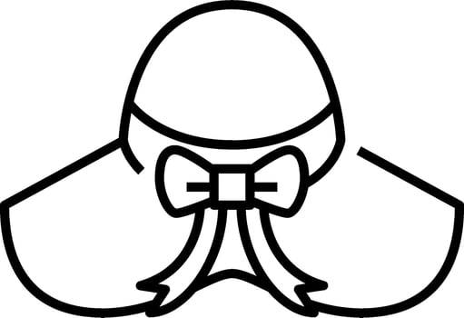 A black and white drawing of a bow tie vector