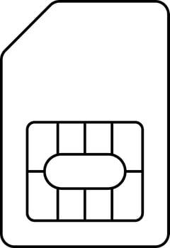 Sim card icon vector