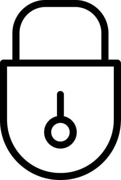 Lock Line Icon vector