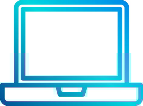 A laptop computer icon on a white background vector