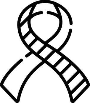 A ribbon with a film strip on it vector