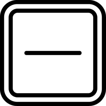 Minus Line Icon vector