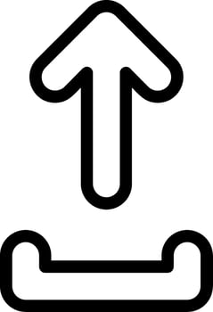Upload Line Icon vector