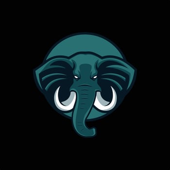 Green Abstract Elephant Free Logo. vector