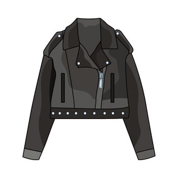 illustration of cropped jacket vector